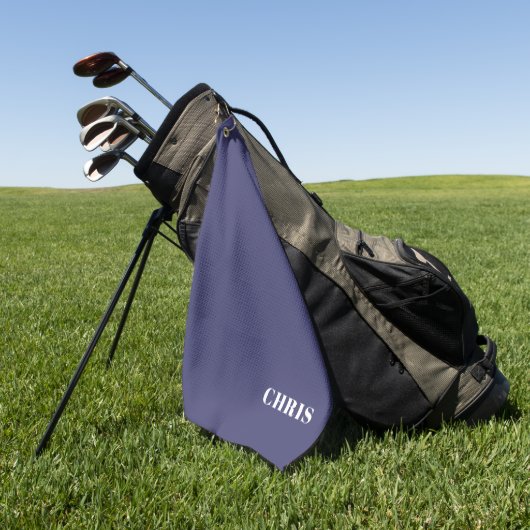 Persoonlijke Blauwe Golfhanddoek (Groen)