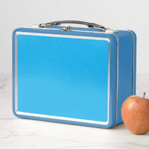Persoonlijke Blauwe Gradiënt Metalen Lunchbox