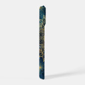 Persoonlijke Blauwe Hemelse Gouden Zon Maan Mandal iPhone 15 Case (Rechterkant)
