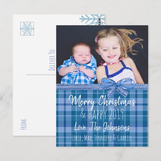 Persoonlijke blauwe kaart voor geschoolde foto's m (Voorkant / Achterkant)