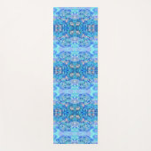 Persoonlijke Blauwe Kaleidoscoop Yogamat (Voorkant)