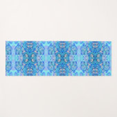 Persoonlijke Blauwe Kaleidoscoop Yogamat (Voorkant (horizontaal))