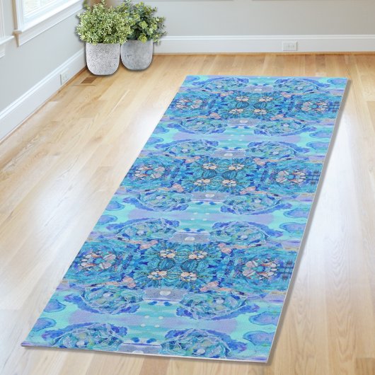 Persoonlijke Blauwe Kaleidoscoop Yogamat