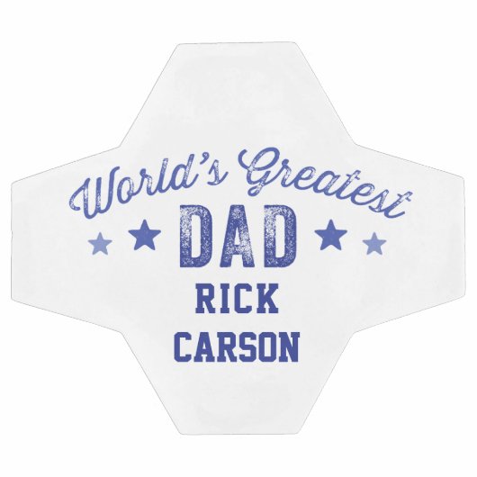 Persoonlijke blauwe naam De grootste pap ter werel Voetbal (Enkel)