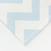 Persoonlijke blauwe olifant Chevron Baby Blanket Fleece Deken (Hoek)