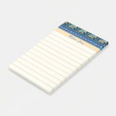 Persoonlijke blauwe olifanten post-it® notes (Schuin)
