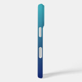 Persoonlijke blauwe ombre-gradiënt Case-Mate iPhone case (Achterkant / Rechts)