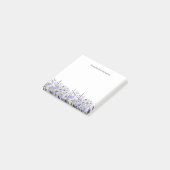 Persoonlijke Blauwe Paarse Wilde Bloem Waterverf Post-it® Notes (Schuin)