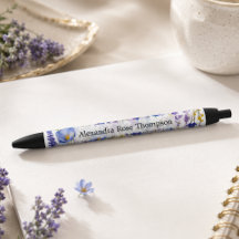 Persoonlijke Blauwe Paarse Wilde Bloem Waterverf