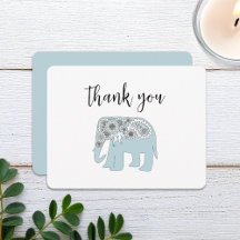 Persoonlijke blauwe paisley olifant boho chic