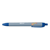 Persoonlijke blauwe pen voor kinderen met aap (Bodem)