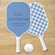 Persoonlijke Blauwe Pickleball Moeder Superster Aa