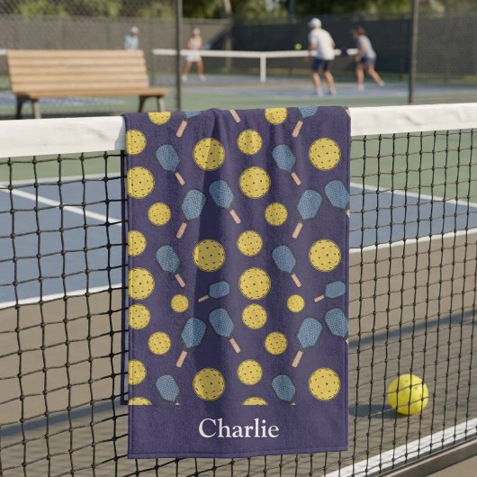 Persoonlijke Blauwe Pickleball Strandlaken