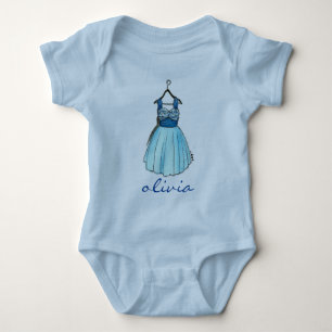 Persoonlijke Blauwe Prom Party Dress Mode Romper
