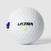 Persoonlijke Blauwe Raceauto Golfballen (Logo)