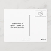 Persoonlijke Blauwe Roos Bloem Briefkaart (Achterkant)