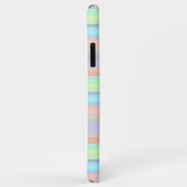 Persoonlijke Blauwe Roze Limegroene Strepen Case-Mate iPhone Case (Achterkant/rechts)