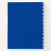 Persoonlijke Blauwe Spiraal voor Schoolvakken Notitieboek (Achterkant)