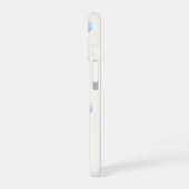 Persoonlijke Blauwe Strik Coquette Naam Esthetiek iPhone 16 Hoesje (Linkerkant)