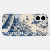 Persoonlijke Blauwe Toile Tuin Case-Mate iPhone Case (Achterkant (horizontaal))