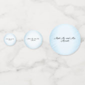 Persoonlijke blauwe trouwconfetti voor fietsers confetti (Achterkanten)