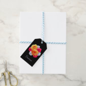 Persoonlijke bloeiende Rozen Motif Gift Labels Cadeaulabel (Met Touw)
