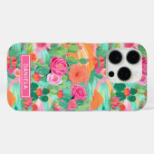 Persoonlijke Bloeiende Woestijncactussen Case-Mate iPhone Case (Achterkant (horizontaal))