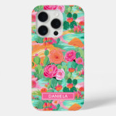 Persoonlijke Bloeiende Woestijncactussen Case-Mate iPhone Case (Achterkant)