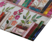Persoonlijke Bloem Boekenplank Glas Snijplank (Hoek)