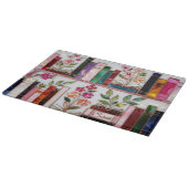 Persoonlijke Bloem Boekenplank Glas Snijplank (Hoek)