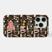 Persoonlijke bloem boekenplank telefoonhoes iPhone hoesje (Achterkant horizontaal)