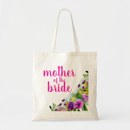 Persoonlijke bloem bruid van de bruidegom tote bag (Voorkant)