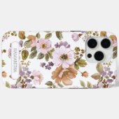 Persoonlijke Bloem Chic Bloem Botanische Naam Case-Mate iPhone Case (Achterkant (horizontaal))