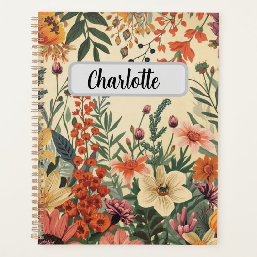 Persoonlijke Bloem Cover Productiviteit & Doelstel Planner (Voorkant)