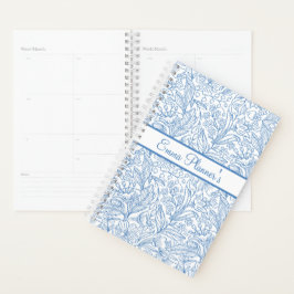Persoonlijke bloem planner met naam
