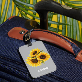 Persoonlijke Bloemen Bagagelabel