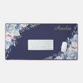 Persoonlijke bloemen bureaumat (Keyboard & Muis)