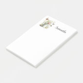 Persoonlijke bloemen gietkan post-it® notes (Schuin)