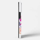 Persoonlijke bloemen met monogram en naam Case-Mate iPhone case (Achterkant / Rechts)