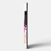 Persoonlijke bloemen met monogram en naam Case-Mate iPhone case (Achterkant / Links)