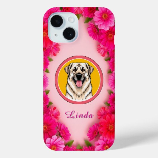 Persoonlijke Bloemen Persoonlijk Cadeau Case-Mate iPhone Case (Achterkant)