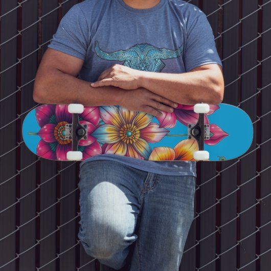 Persoonlijke bloemen persoonlijk skateboard (Buiten 3)