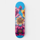 Persoonlijke bloemen persoonlijk skateboard (Voorkant)