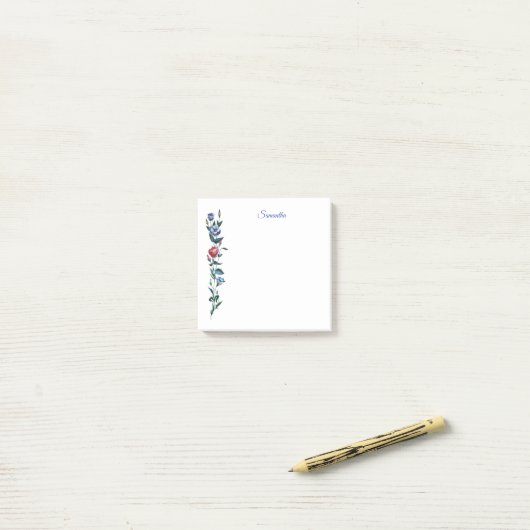 Persoonlijke bloemen Post-it-briefjes Post-it® Notes (Op bureau)