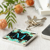 Persoonlijke bloemen sleutelhanger (Zijkant)