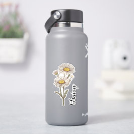 Persoonlijke bloemenaangifte op maat gemaakte bota sticker