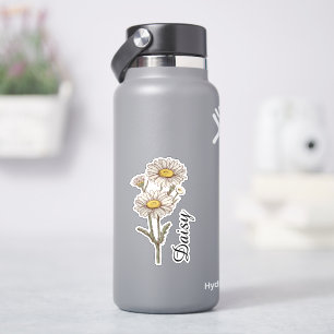 Persoonlijke bloemenaangifte op maat gemaakte bota sticker