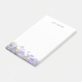 Persoonlijke bloemenaesthetiek stippenraster post-it® notes (Schuin)