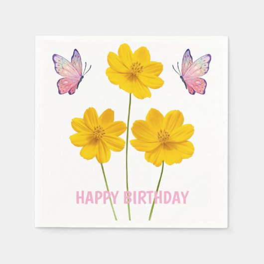 Persoonlijke Bloemencomposities Servet (Voorkant)