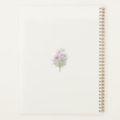 Persoonlijke bloemencosmos botanische aangepaste n planner (Achterkant)